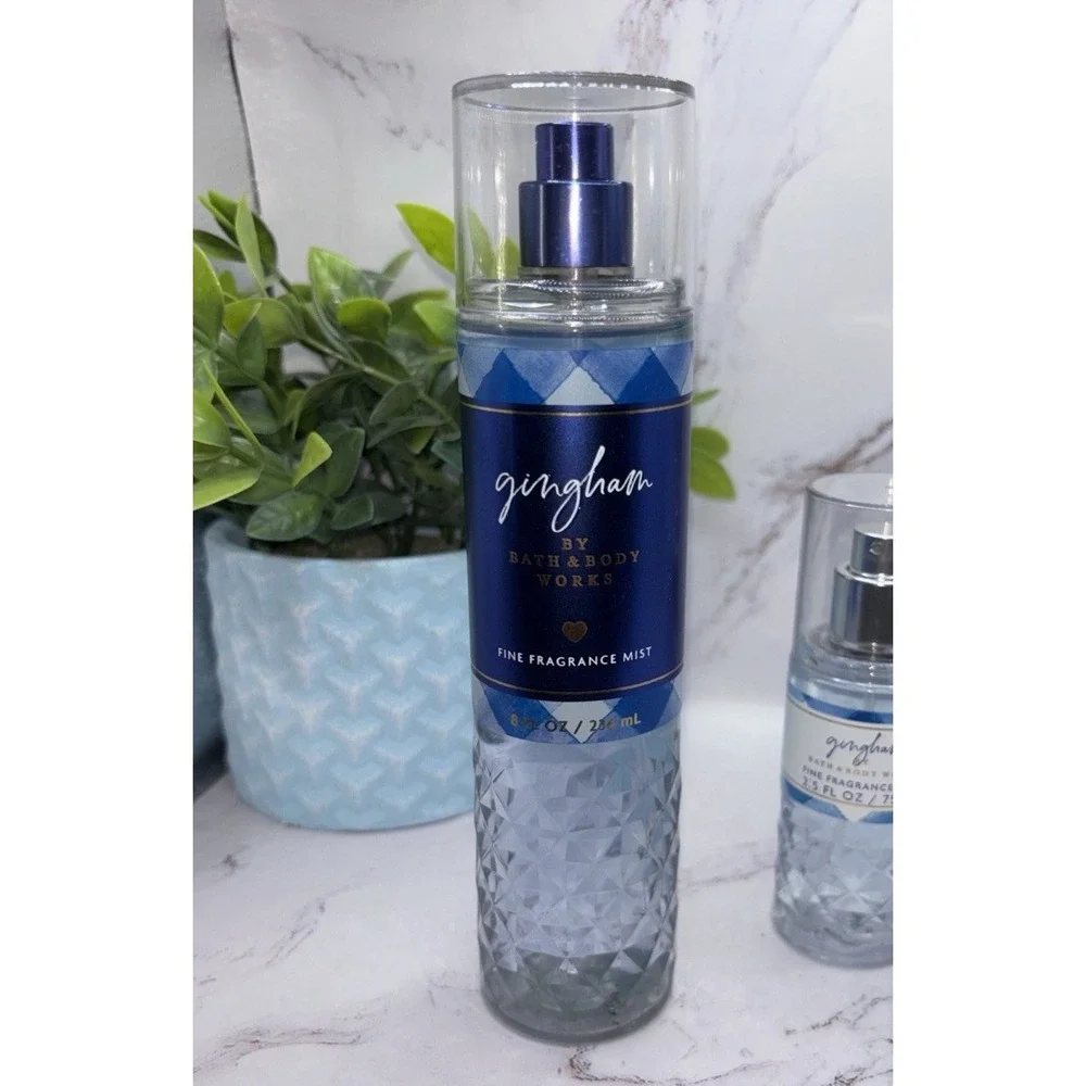 Bath & Body Works Gingham Fine Fragrance Mist~Shower Gel & Travel Mist Set Of 3